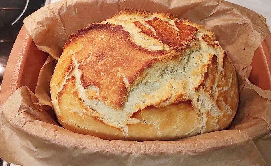 Jamie Olivers Brot mit 3 Zutaten, den backe ich 1x im Woche